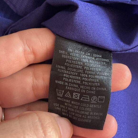 HD In Paris Womens Tiered Mini Dress Size 8 Ruffle Swiss Dot Blue Boho Anthro - Picture 8 of 10